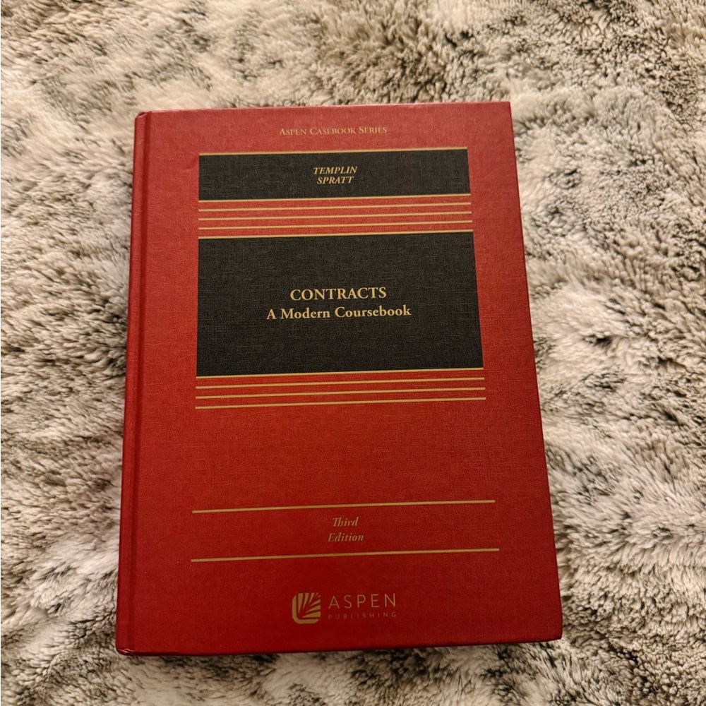 Aspen Publishing Contracts Coursebook: Third Edition